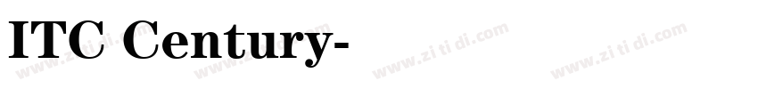 ITC Century字体转换